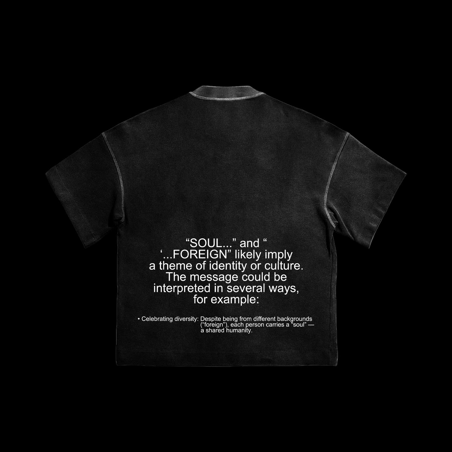 SOULFOREIGN DIVERSITY T-SHIRT